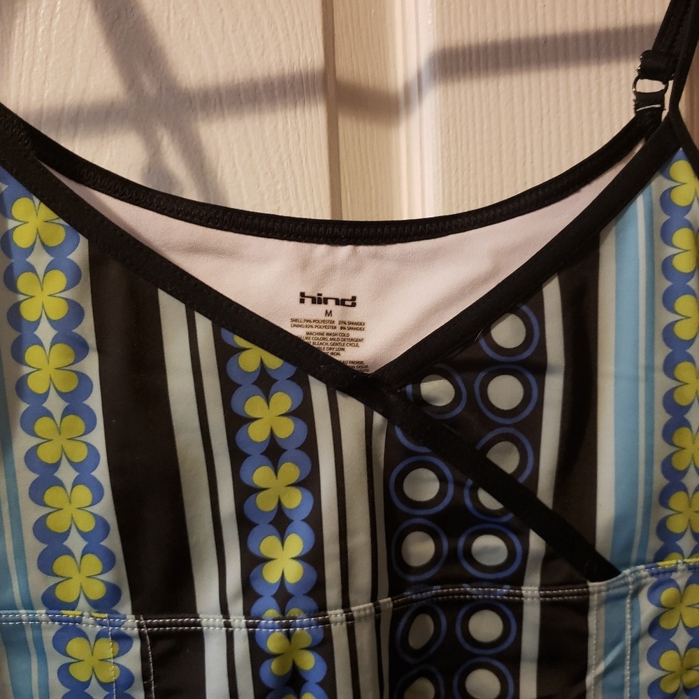 Hind Blue Modern Art Workout Tank - Picture 2 of 6
